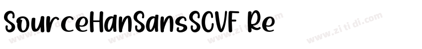 SourceHanSansSCVF Re字体转换